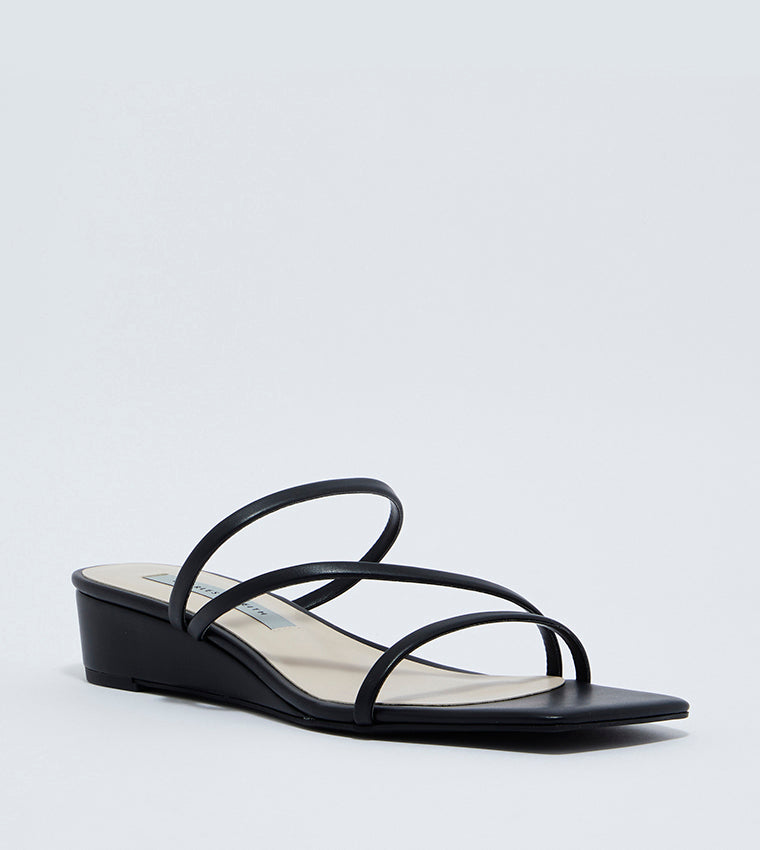 Charles & Keith Strappy Wedge Mules