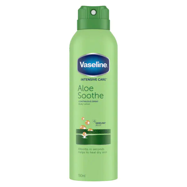 Vaseline Intensive Care Spray Moisturiser Aloe Soothe 190ml