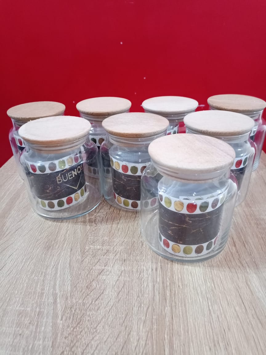 Markimo Home Vacuum Lid Glass Jar Set of 8