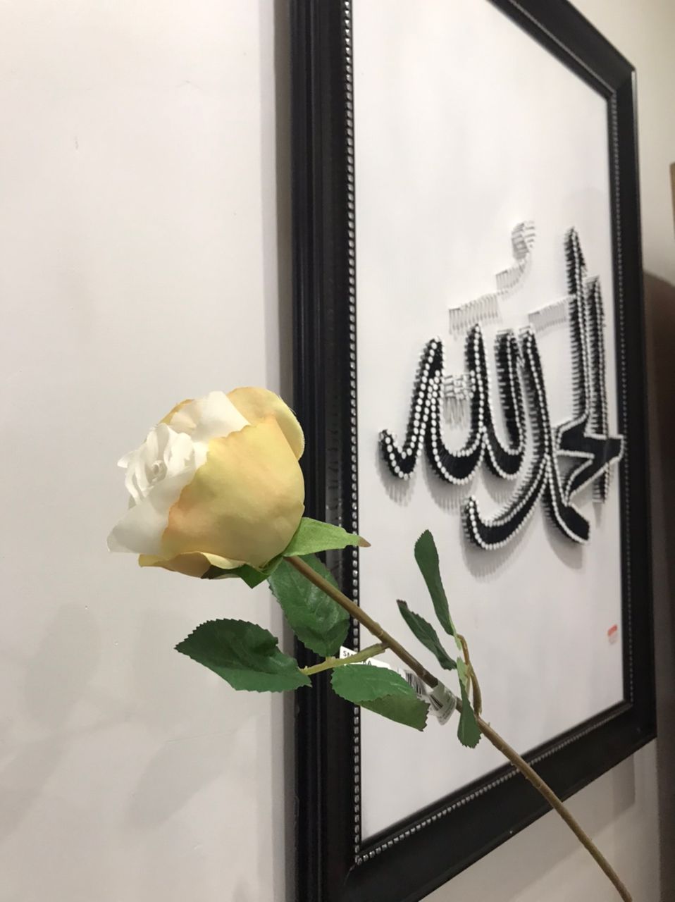 SMYCKA Artificial flower, Rose/white, 52 cm