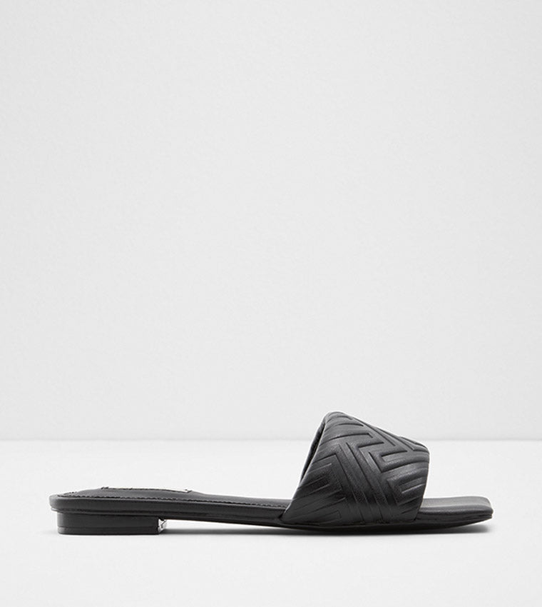 Aldo Cleona Flat Sandals Black