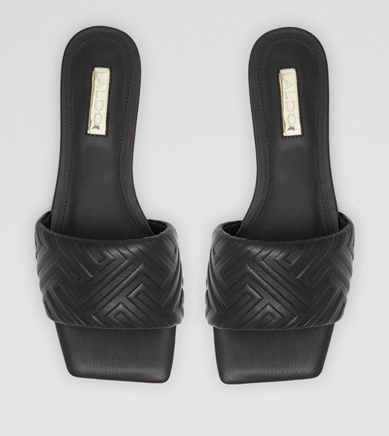 Aldo Cleona Flat Sandals Black