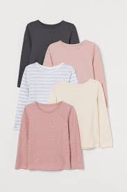 H&M 5-pack jersey tops