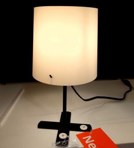 BARLAST Table lamp, black/white