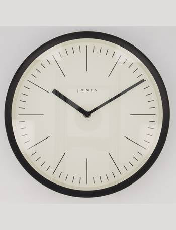 JONES CLOCKS Black Framed Clock 30cm